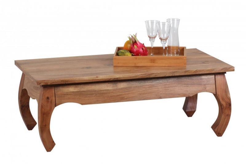 Akazie Opium Couchtisch Massiv 110 x 60 cm Massivholz