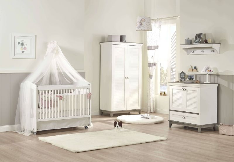 Almila Babyzimmer komplett Mia mit Schaukelbett