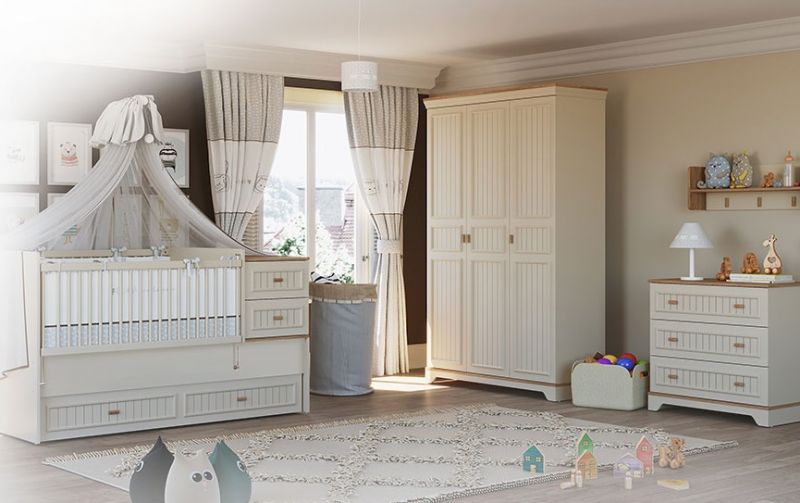 Almila Babyzimmer Set mitwachsend Monte 4-teilig