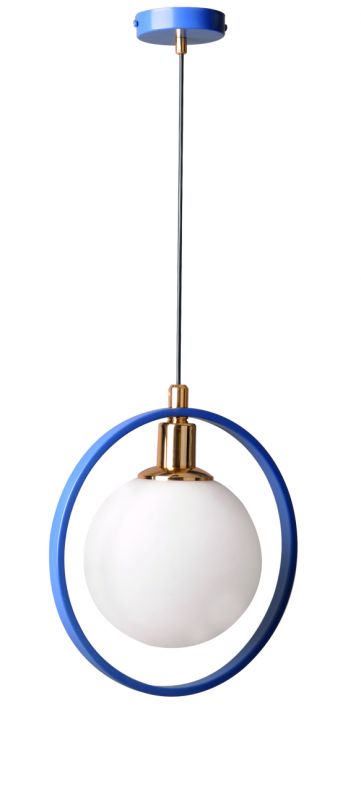 Almila Hngelampe Elegant Blue in modernem Design