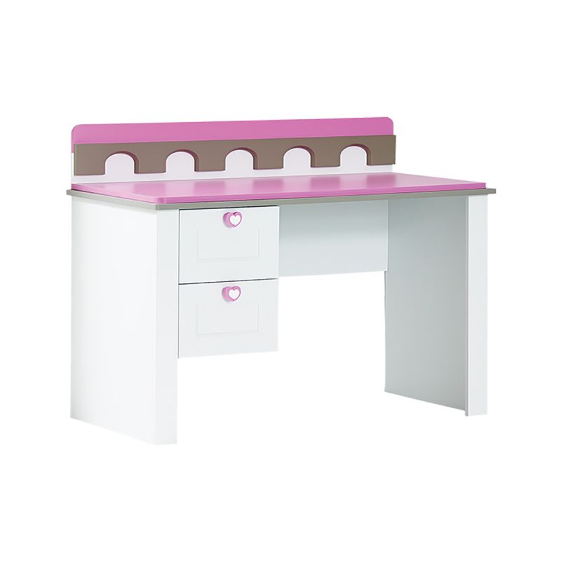 Almila Kinderschreibtisch Prinzessin Castle in Weiss Pink