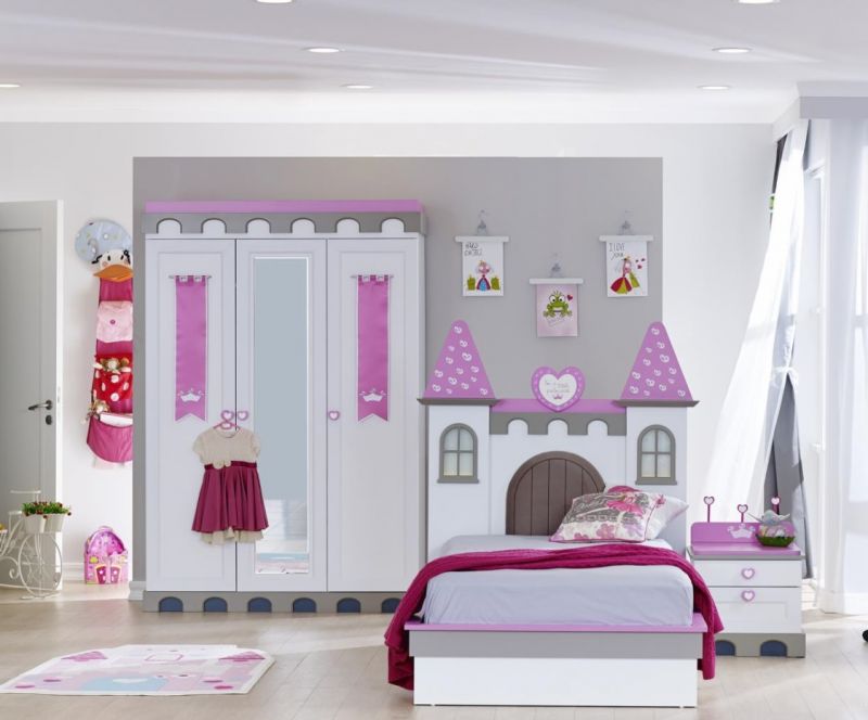 Almila Kinderzimmer komplett Prinzessin Castle 3-teilig