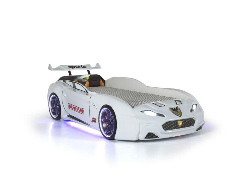 Autobett Forza 1 Coupe mit Bluetooth Weiss