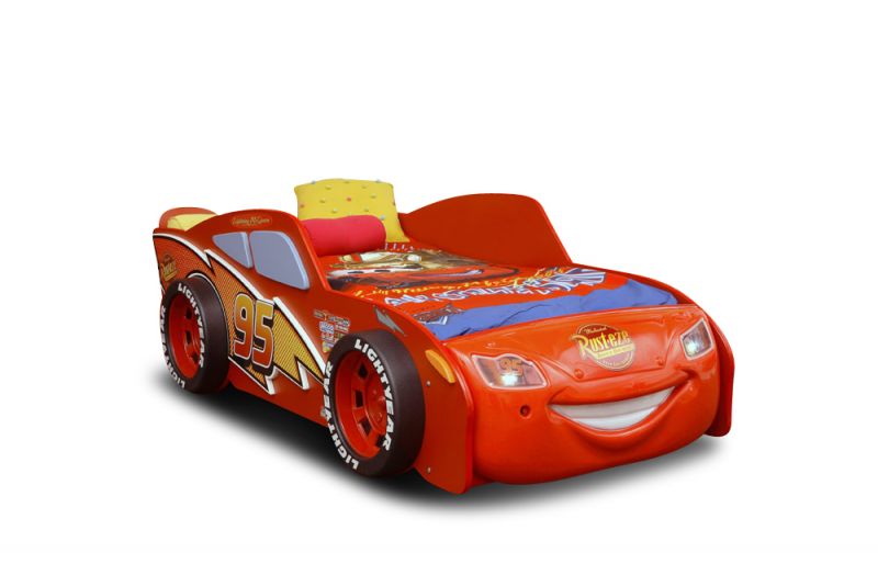 Autobett Lightning McQueen MDF inkl Matratze