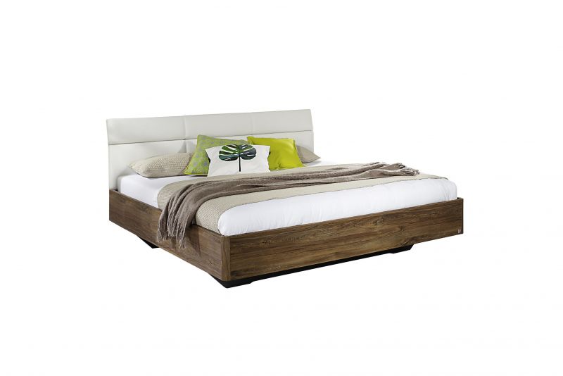 Bett Eiche Stirling Kelheim mit Polsterauflage 160x200 unter Hauptkategorie Mlux > Schlafen > Betten > Design Betten