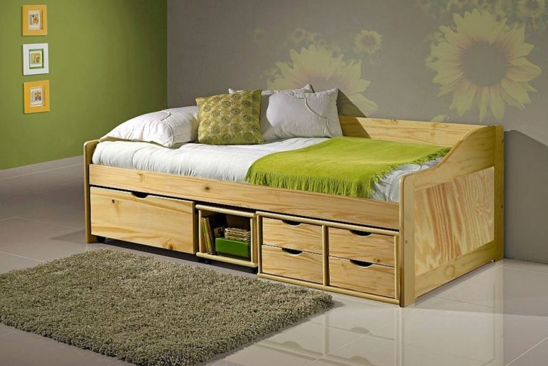 Doli Sofabett 90x200 mit Lattenrost Natur unter Hauptkategorie Mlux > Schlafen > Betten > Design Betten