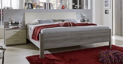 Doppelbett Delina in Trffeleiche 180 x 220 cm unter Hauptkategorie Mlux > Schlafen > Betten > Design Betten