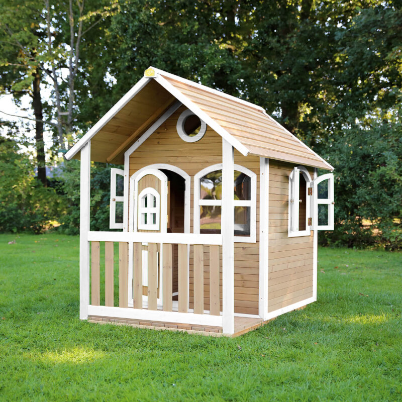 Garten-Spielhaus Alex Gartenhtte fr Kinder Holz Braun Weiss unter For Kids > Garten Spielhuser