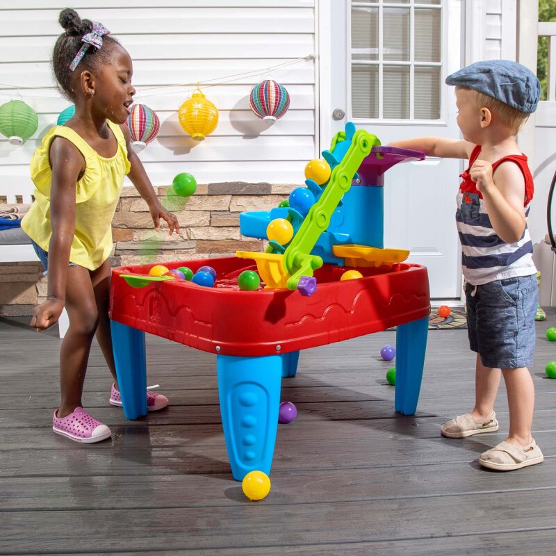 Kinder-Spieltisch Bllebahn mit Laufband und Kugelbahn