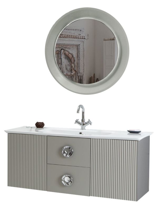 Martat Badezimmer Kombi Vanity 120 Grau