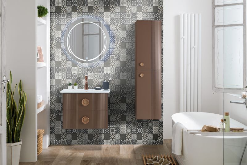 Martat Badezimmer Set Vanity 3-teilig 70 Braun