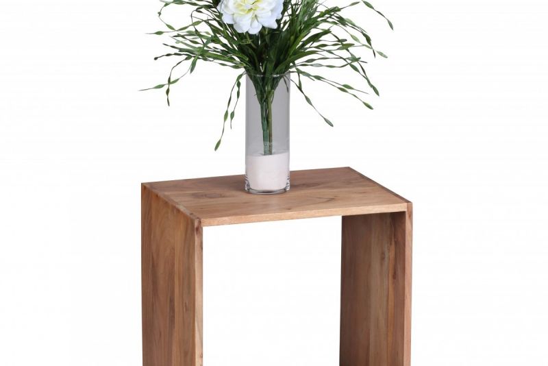 Massivholz Akazie Cube Regal 43-5 x 43-5 x 33 cm Cube unter Hauptkategorie Mlux > Wohnen > Wohnen > Regale