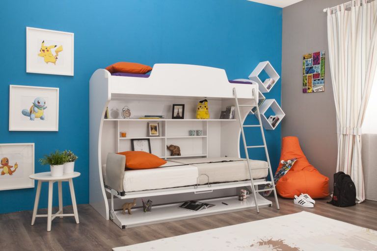 Multimo Etagenbett Academy Bunk mit Klappbett 90x190 cm