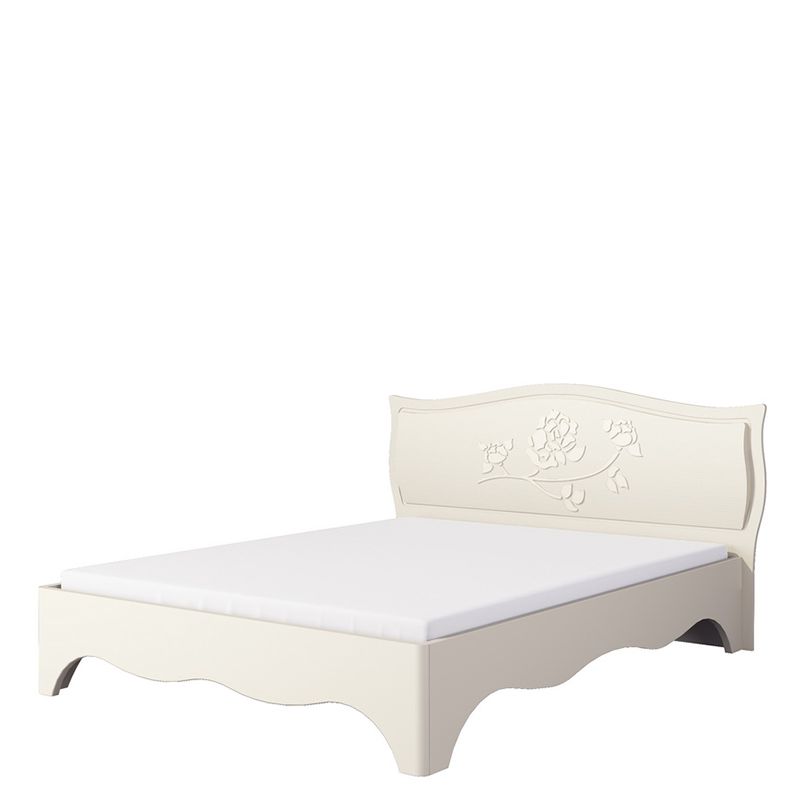 Neman Doppelbett mit Verzierung 160x200 Astoria Creme