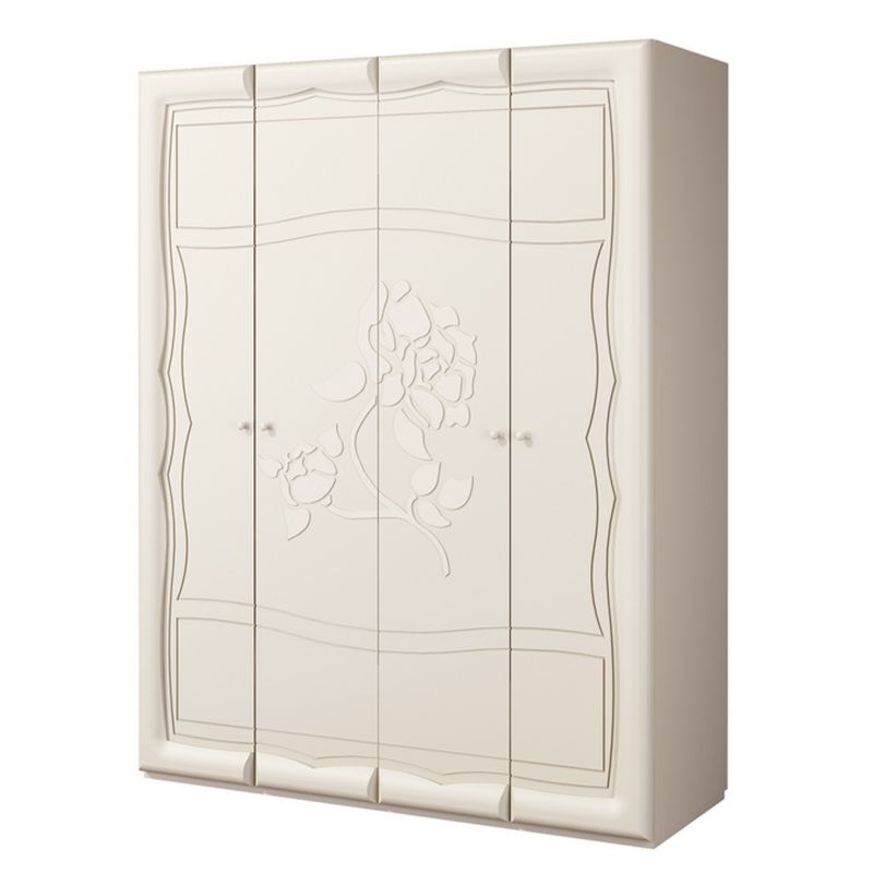 Neman Kleiderschrank 4-trig Astoria Creme