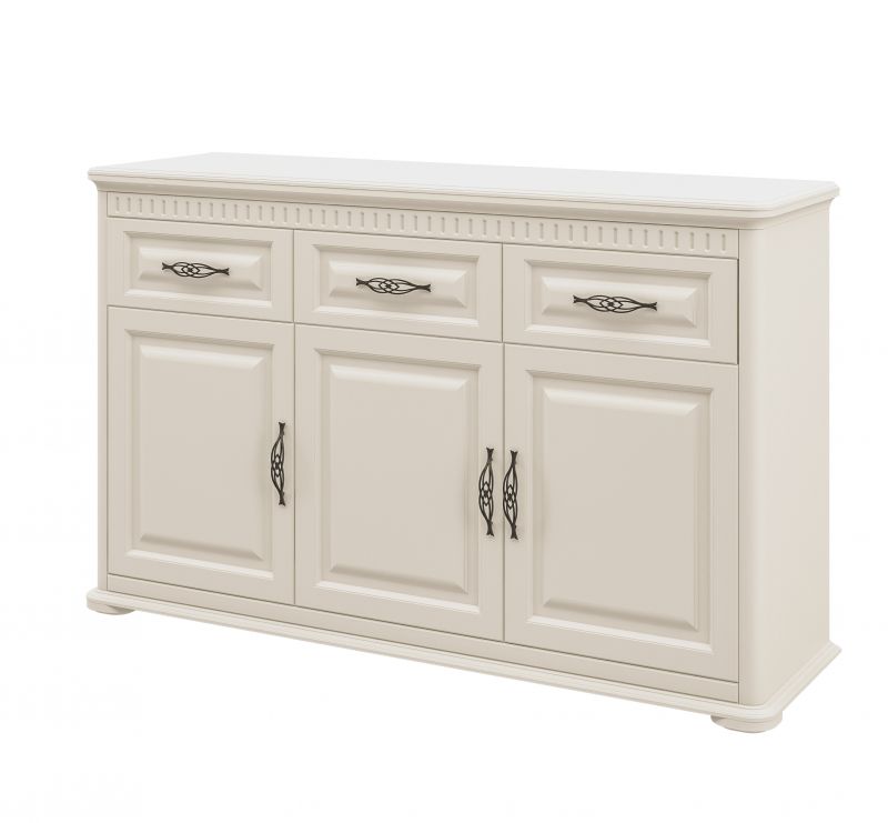 Neman Sideboard mit Schubksten in Creme Marcel 3-trig