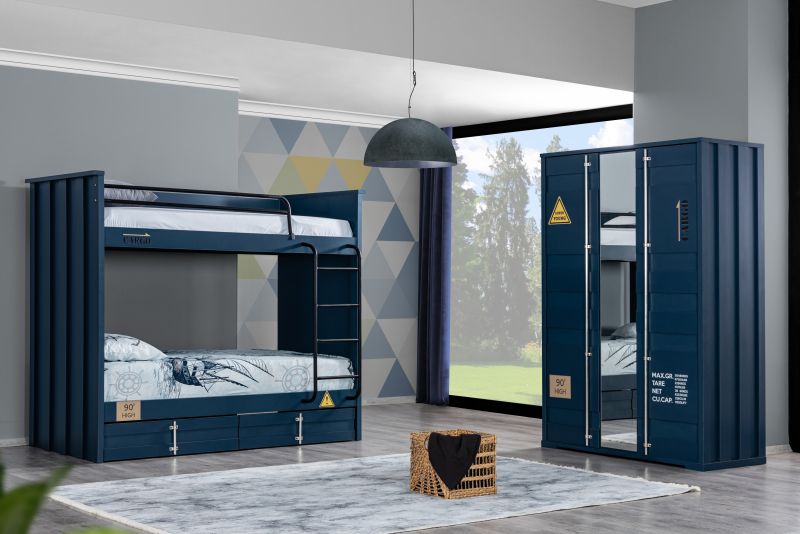 Odacix Jugendzimmer Set Container 2-teilig Blau