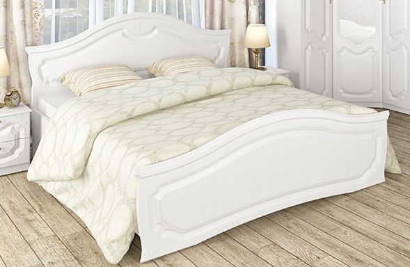 Orchidea Bett Weiss Seidenmatt 160x200 cm