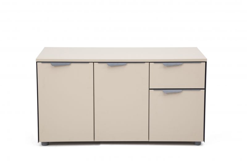 Ovali Bro Sideboard 3-trig Twist L3 Beige Grau