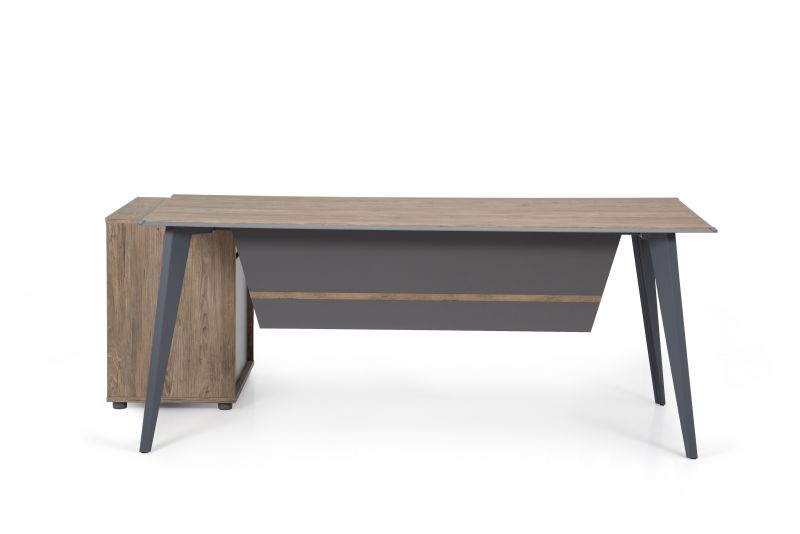 Ovali Design Broschreibtisch 2-teilig Eco L3 140x80 cm unter Hauptkategorie Mlux > Bro > Schreibtische & Computertische