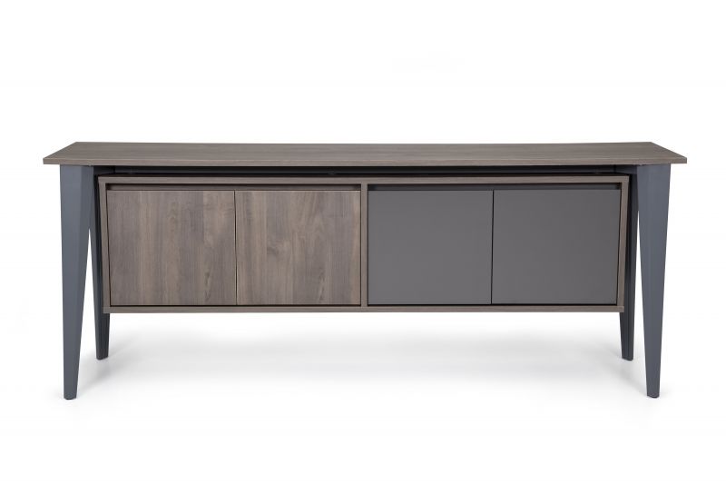 Ovali Sideboard 4-trig Iconlux Holzoptik Anthrazit unter Hauptkategorie Mlux > Bro > Sideboards