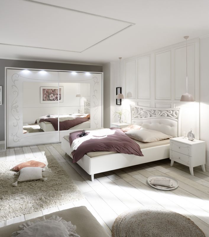 Schlafzimmer Sereina in romantischem Stil 275cm unter Hauptkategorie Mlux > Schlafen > Schlafzimmer > Schlafzimmer Set