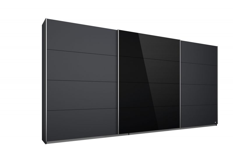 Schrank Grau-Metallic Schwarz Kulmbach 229 hoch