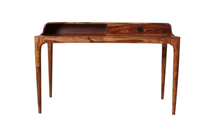 Schreibtisch Massivholz Akazie Mid Century