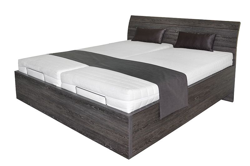 Schwebendes Bett Rielle Basic 100x200 Eiche Schwarz