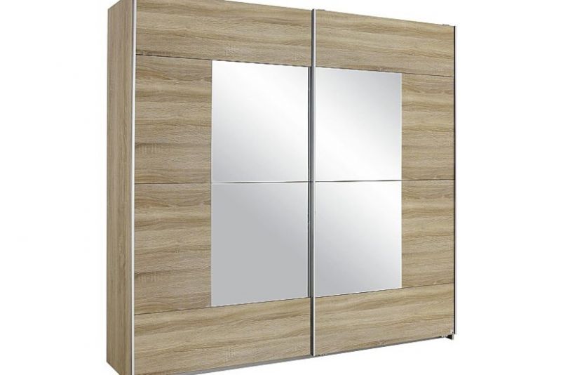 Schwebetrenschrank CRATO Breite 261 cm Eiche Sonoma