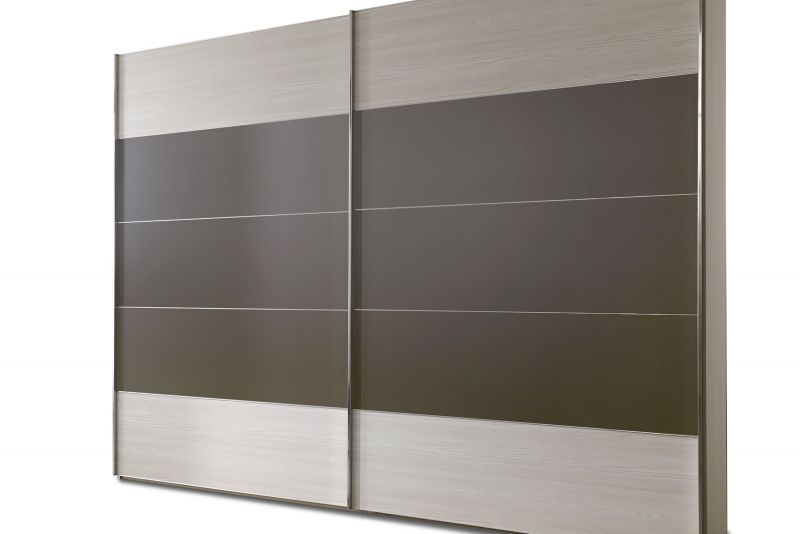 Schwebetrenschrank Genius in Polar-Lrche Havanna in 200 cm x 217 cm