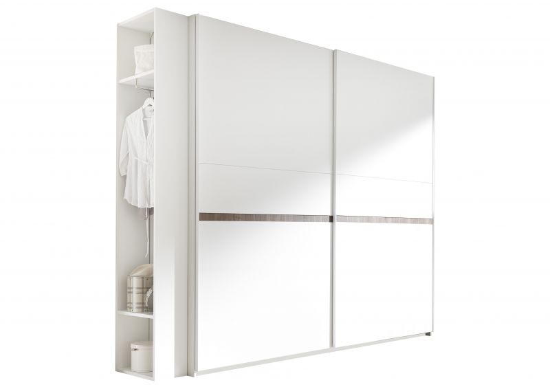 Schwebetrenschrank Nuss dunkel Luana Mantova 275x218