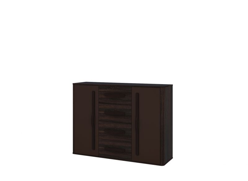 Sideboard Brava Mokka Glanz 2-trig