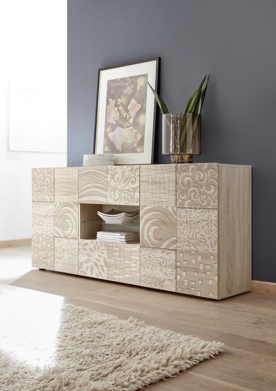 Sideboard in Sonoma Eiche Orim 2-trig