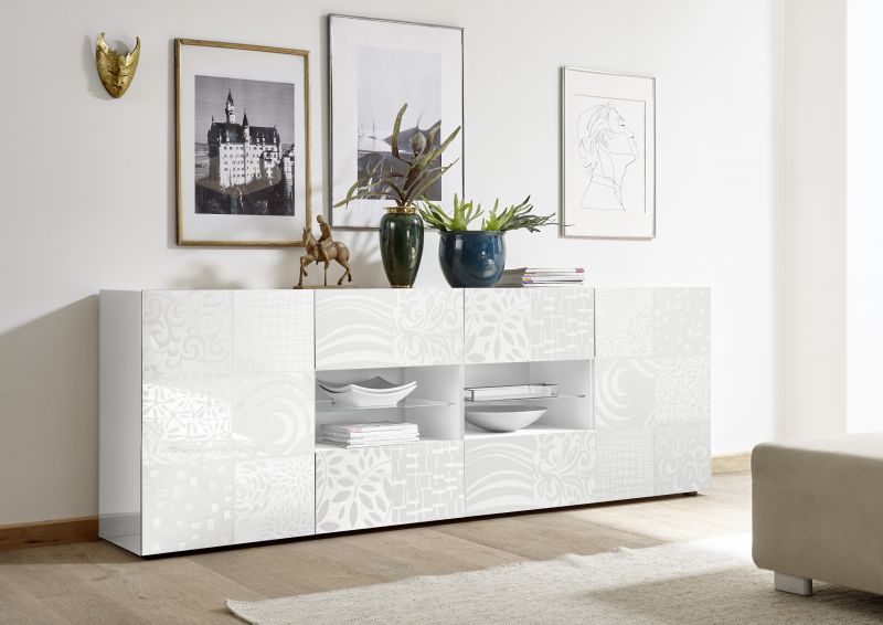 Sideboard mit offenem Fach Orim Weiss