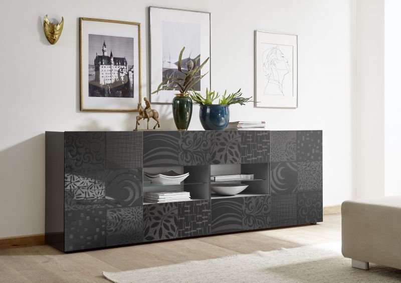 Sideboard mit Schubksten Orim Anthrazit unter Hauptkategorie Mlux > Wohnen > Kommoden > Sideboards