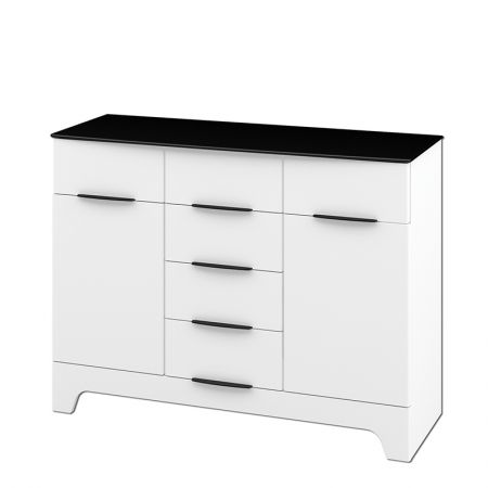 Sideboard Schwarz Weiss Verona 2-trig