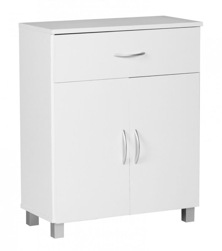 Sideboard Weiss 60 x 75 cm mit 2 Tren undamp