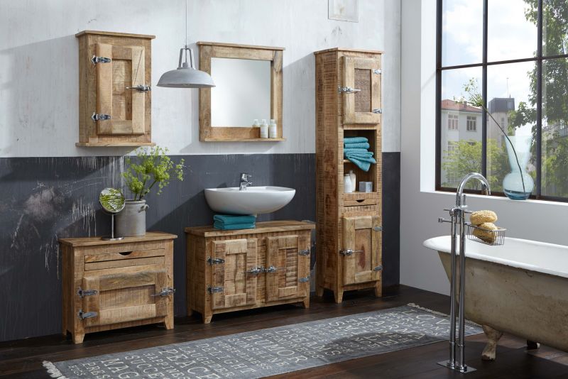 Sit Frigo Badezimmer Mangoholz massiv 5-teilig unter Hauptkategorie Mlux > Bad > Badmbel Sets