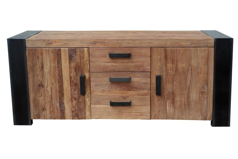 Sit Sideboard Croco aus Teakholz 2-trig