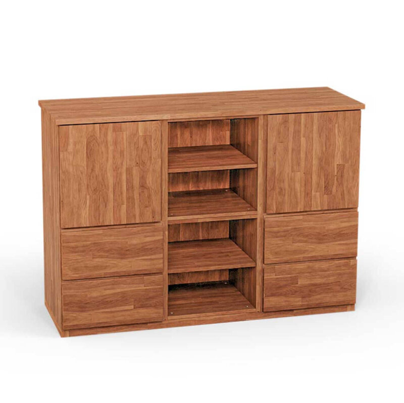 SQUARE Massivholz Regalwrfel-Set Atlanta Kommode - Erle 32 cm
