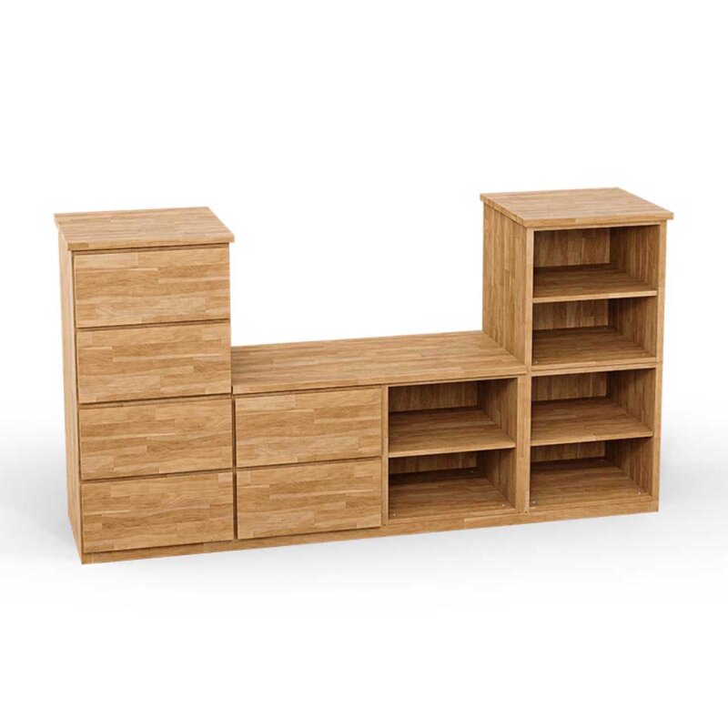 SQUARE Massivholz Regalwrfel-Set Konstanz TV-Schrank - Buche 32 cm unter SQUARE Wrfelregal SETS > SQUARE Massivholz TV-Mbel