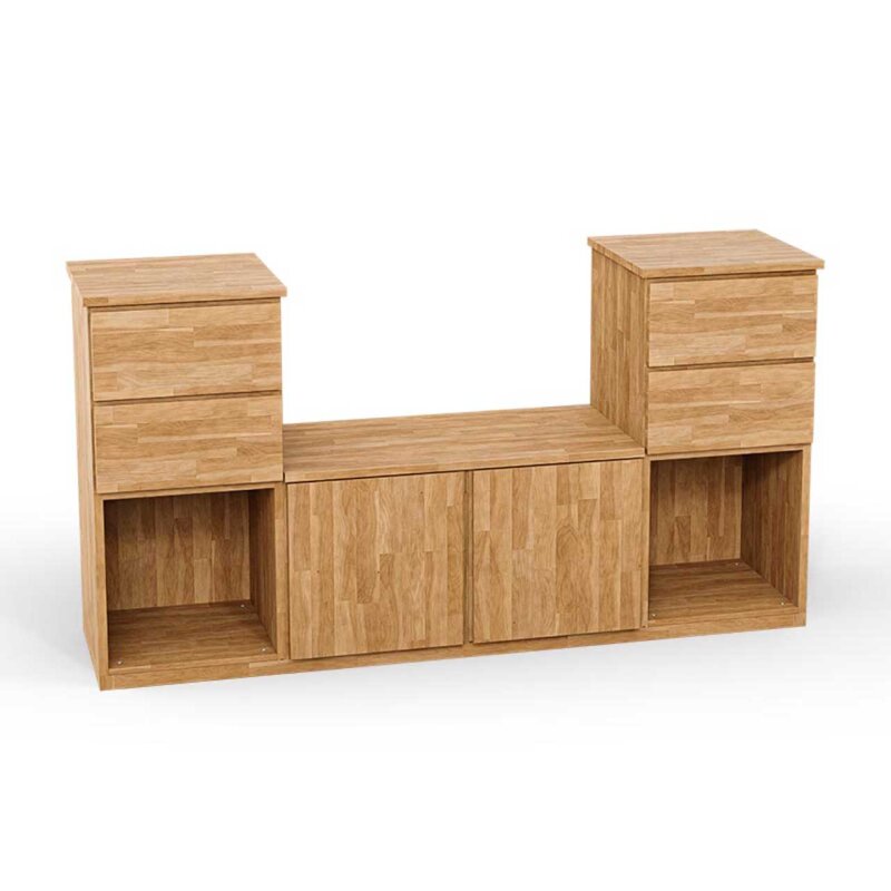 SQUARE Massivholz Regalwrfel-Set Linz TV-Schrank - Buche 32 cm unter SQUARE Wrfelregal SETS > SQUARE Massivholz TV-Mbel