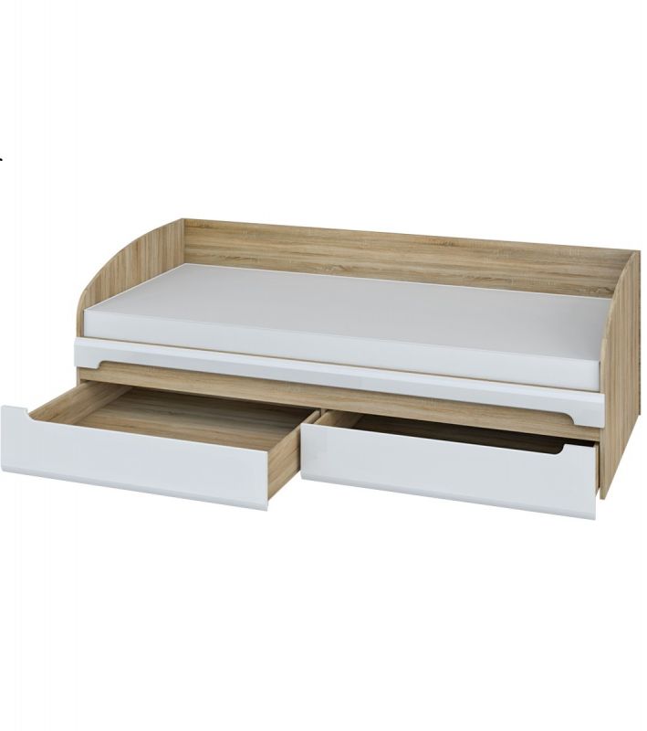 Stauraumbett mit Schubksten 90x200 Leonardo unter Hauptkategorie Mlux > Kinder > Kinderbetten > Stauraumbetten