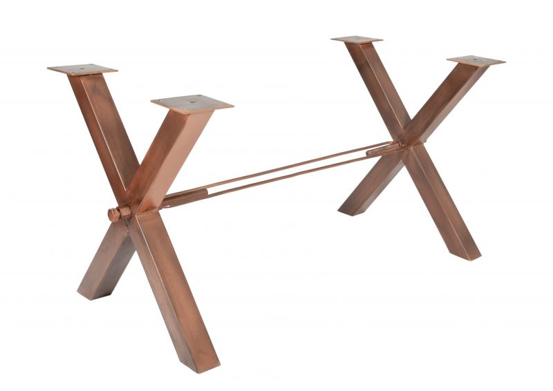 Tischgestell Cibus X-Form Antikbraun
