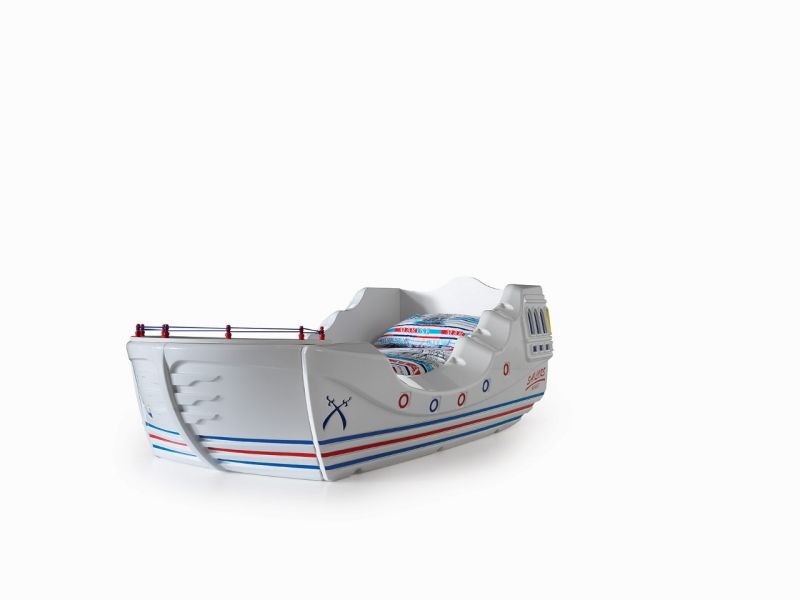 Titi Kinderbett Boot Marine Captain fr kleine Seemnner 90x190 cm unter Hauptkategorie Mlux > Kinder > Kinderbetten > Kinderbetten