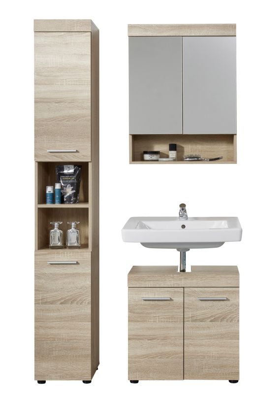 Trendteam Badezimmer Set Runner 3-teilig Eiche Optik