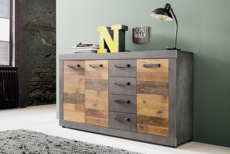 Trendteam Sideboard Indy Old Wood Optik