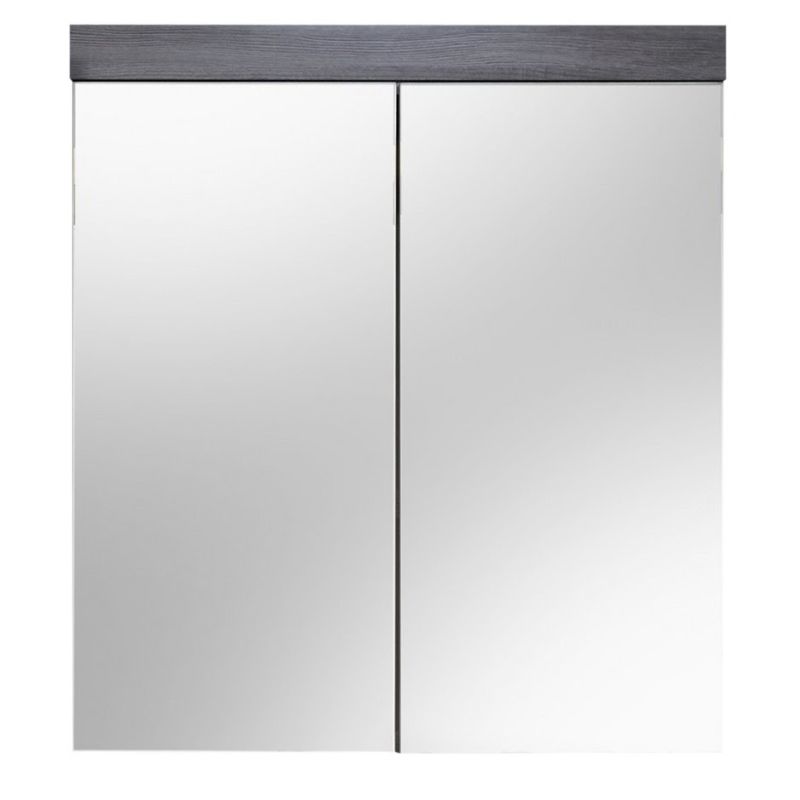 Trendteam Spiegelschrank Miami 2-trig Sardegna Silber