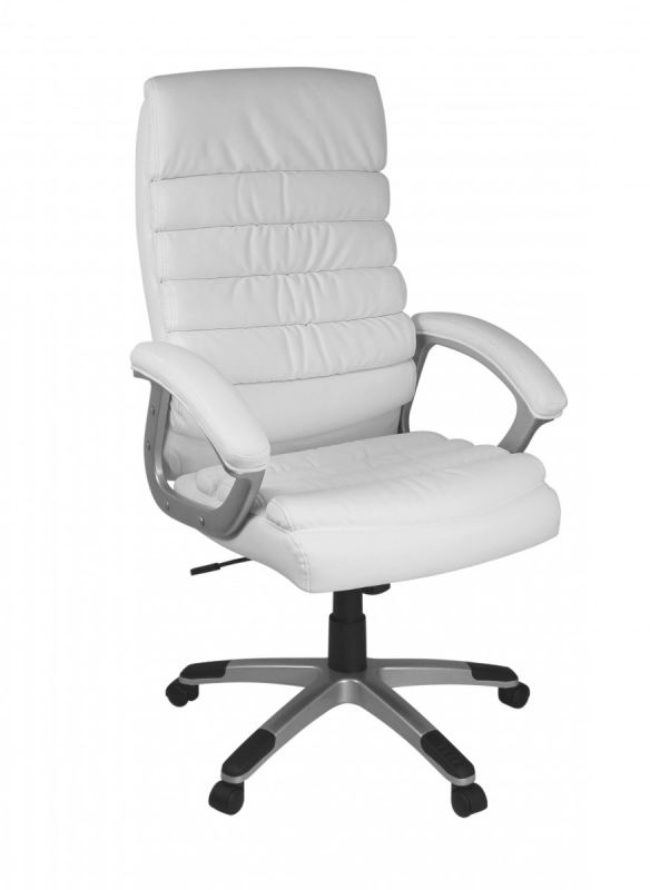 Valencia Design Chefsessel- Brostuhl Leder Optik Weiss